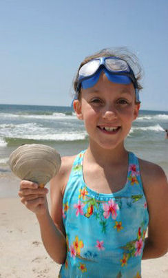 Megan shell collecting