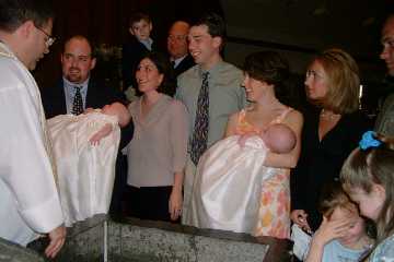 Jack and Mackenzie at their christening