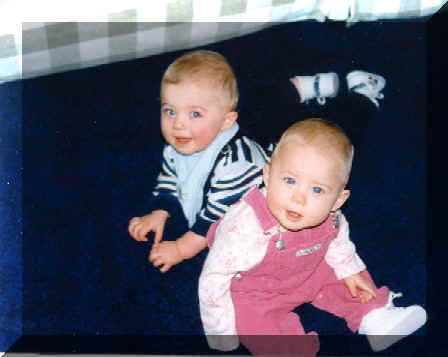 Jack and Mackenzie at 7.5 months