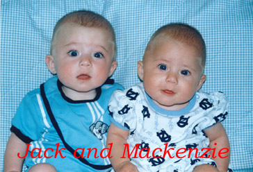 Jack and Mackenzie at 5 months