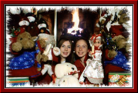 Cailey and Keira Christmas 2005