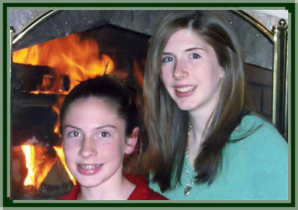 Keira and Cailey Christmas 2006