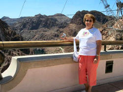 Mary at Hoover Dam