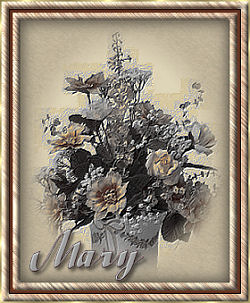 Sepia floral signature
