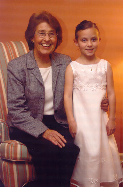 Grandma and Megan at her Communion