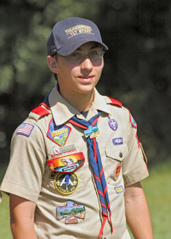 Ryan in his Scout uniform