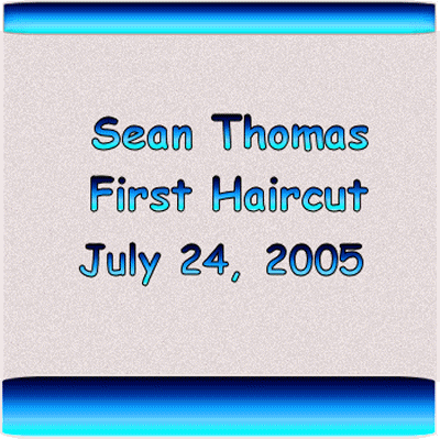 Sean's first haircut