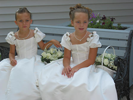 Flower girls Megan and Erin